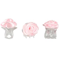 Claw clip rose pink rietje