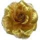 Elastic/brooch/duckclip rose gold glitter