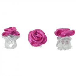 Claw clip rose pink rietje