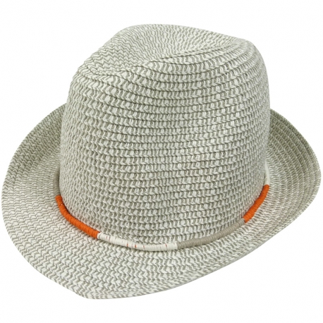 Hat two-tone grey/white 57cm