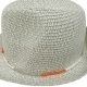 Hat two-tone grey/white 57cm