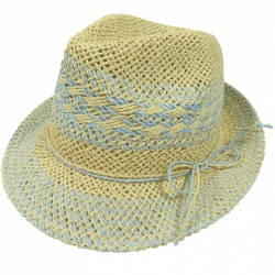 Hat two-tone light blue 57cm