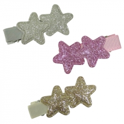 Duck clip 4.5cm glitter stars