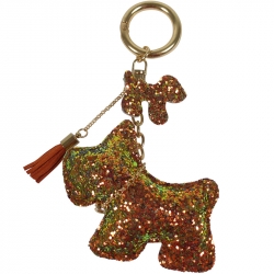 Keyholder Glitter Dogs Sea Green
