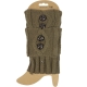 Leg Warmers Buttons Taupe