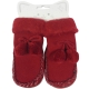 Baby Shoes Pompoms Red