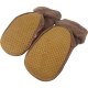 Baby Shoes Pompoms Brown