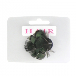 Duck clip feather green