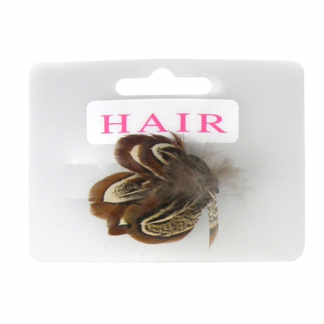 Duck clip feather brown