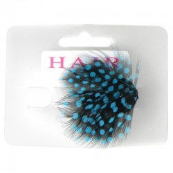 Duck clip feather turquoise