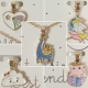Children necklace assorted charms gold