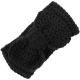 Children's Headband Knitted Bow Black