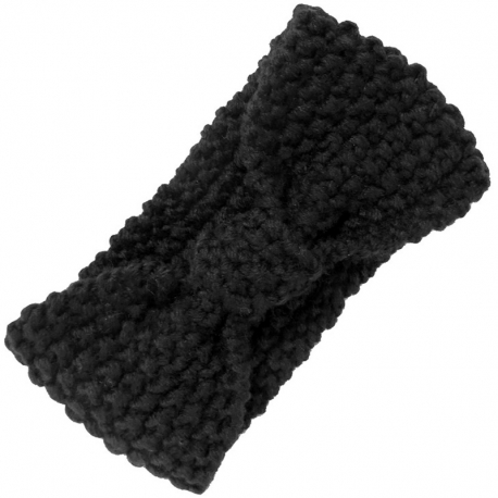 Headband Knitted Black