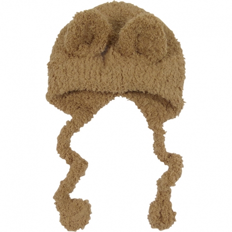 Children's Hat Teddy Ears Brown