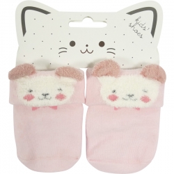Baby Socks Animal Light Pink