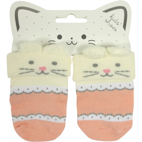 Baby Socks Mouse Old Pink