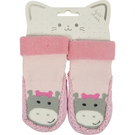 Baby Shoes Hippo Light Pink