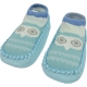Baby Shoes Owl Light Blue