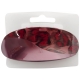 Automatic clip 11cm oval animal burgundy