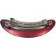 Automatic clip 11cm oval animal burgundy