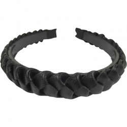 Aliceband 2.2cm braided black