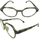 Leesbril Geometrisch Khaki Groen
