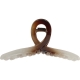 Claw clip 10.0cm 2-tone brown