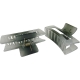 Claw clip 8.0cm rectangle grey