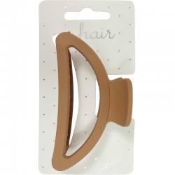 Claw clip 8.0cm oval matte brown