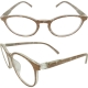 Reading glasses brown marble