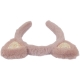Aliceband 2.0cm furry glitter ears pink