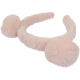 Aliceband 2.5cm furry pompoms pink