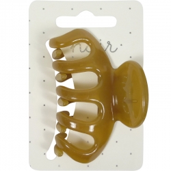 Claw clip 7.0cm shiny brown