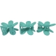 Claw clip 8.0cm flower turquoise