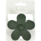 Claw clip 8.0cm flower dark green