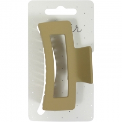 Claw clip 9.0cm open rectangle beige