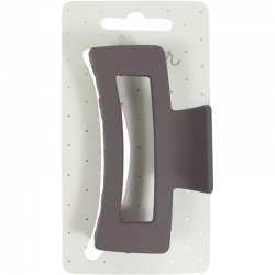 Claw clip 9.0cm open rectangle taupe
