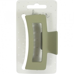 Claw clip 9.0cm open rectangle light green
