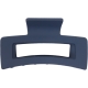 Claw clip 9.0cm open rectangle navy