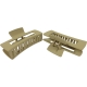 Claw clip 11.0cm open rectangle beige