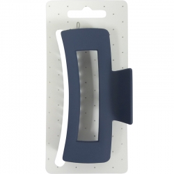 Claw clip 11.0cm open rectangle navy