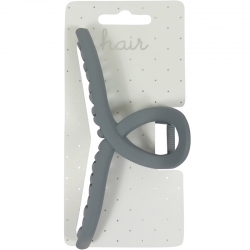 Claw clip 13.0cm loop grey blue