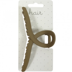 Claw clip 13.0cm loop brown