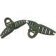 Claw clip 13.0cm loop dark green